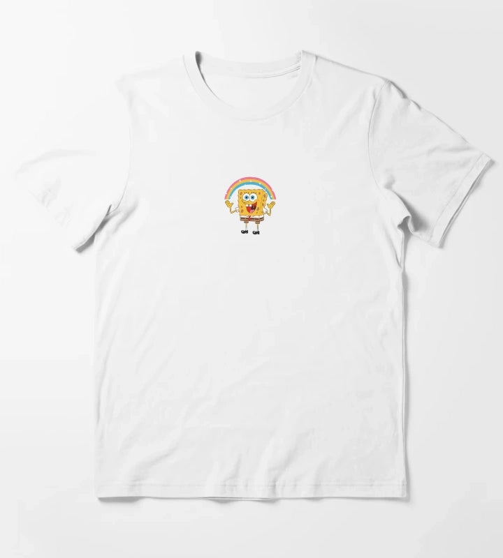 SpongeBob SquarePants Rainbow Imagination T-Shirt White