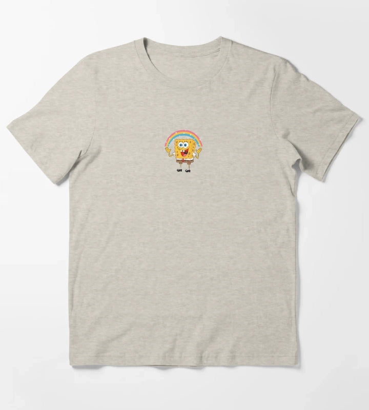 SpongeBob SquarePants Rainbow Imagination T-Shirt Cream