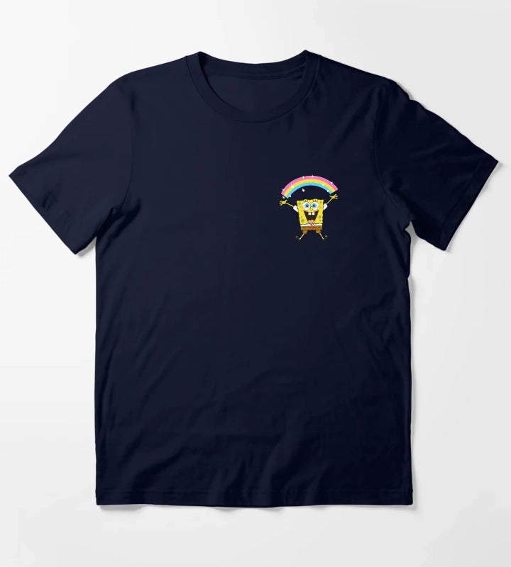 SpongeBob SquarePants Rainbow Sparkle Pocket T-Shirt Navy