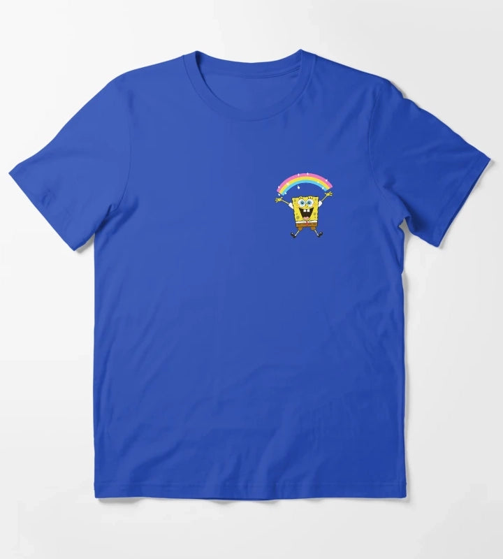 SpongeBob SquarePants Rainbow Sparkle Pocket T-Shirt Blue