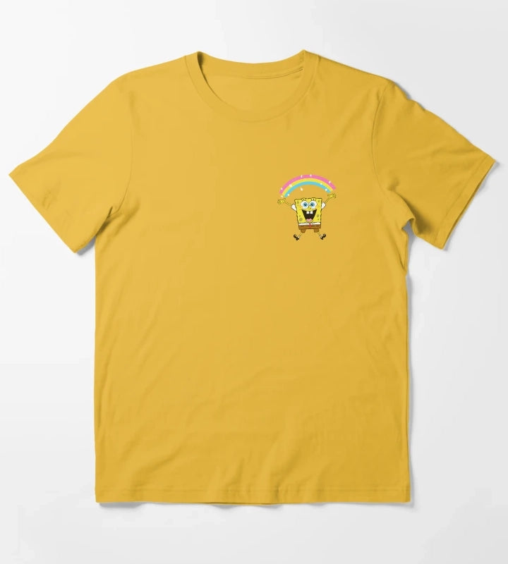 SpongeBob SquarePants Rainbow Sparkle Pocket T-Shirt Yellow