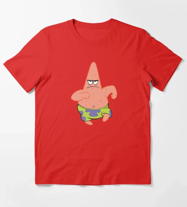 SpongeBob SquarePants Running Patrick Picture T-Shirt Red