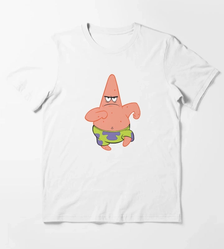 SpongeBob SquarePants Running Patrick Picture T-Shirt White