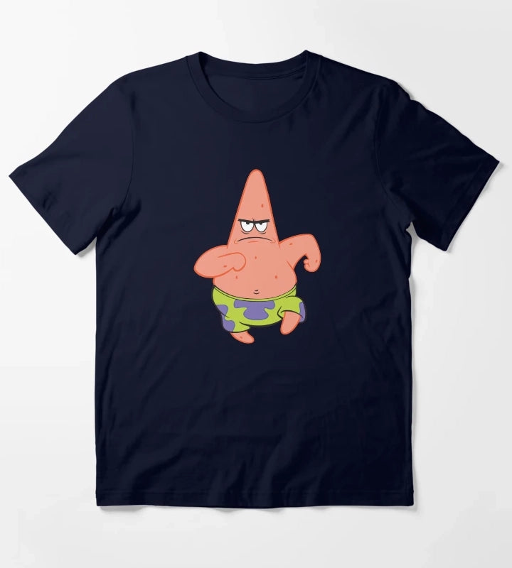 SpongeBob SquarePants Running Patrick Picture T-Shirt Navy