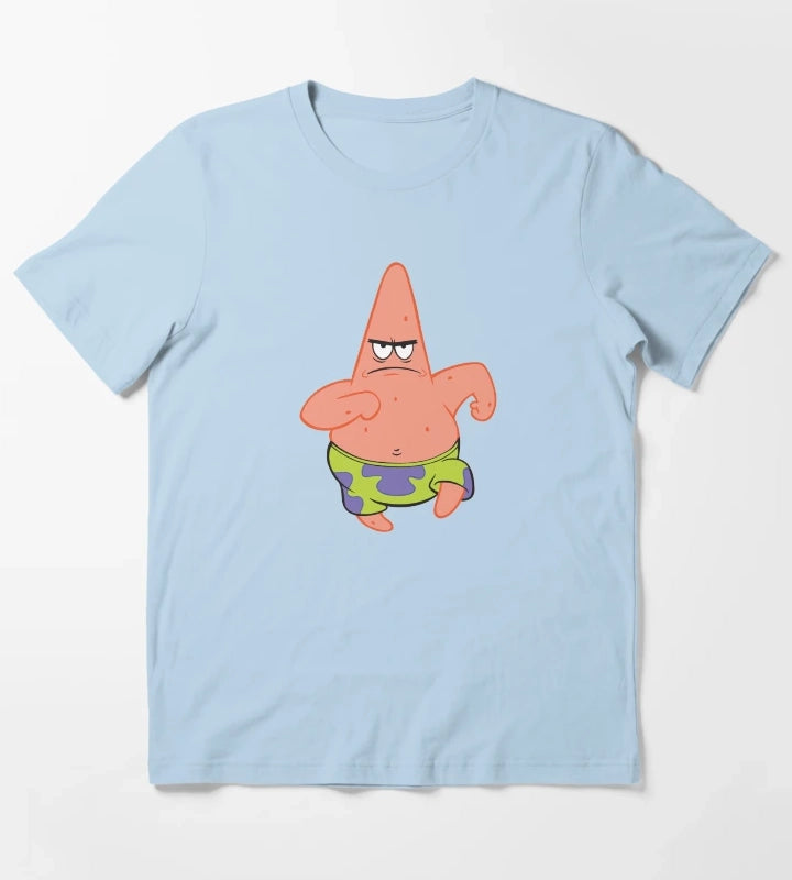 SpongeBob SquarePants Running Patrick Picture T-Shirt Sky Blue