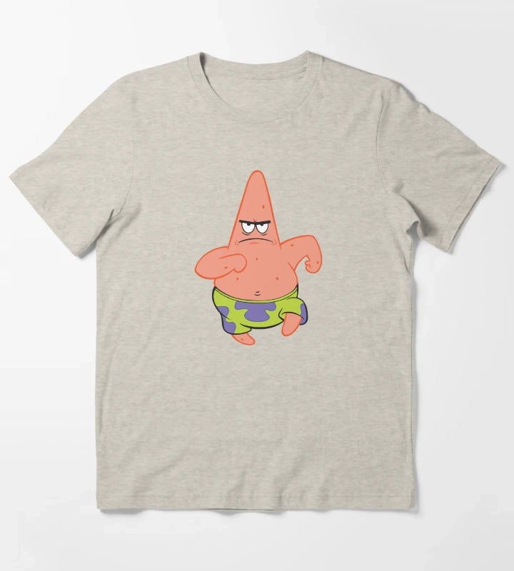 SpongeBob SquarePants Running Patrick Picture T-Shirt Cream