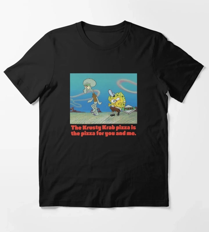 SpongeBob SquarePants SpongeBob Squidward Pizza T-Shirt