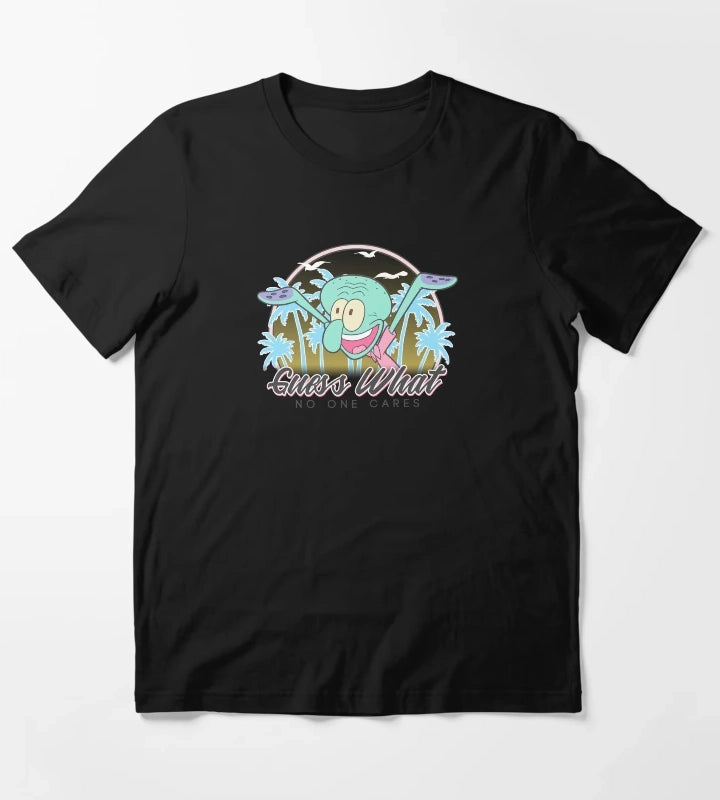 SpongeBob SquarePants Squidward Guess What No One Cares T-Shirt