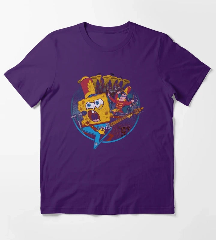 SpongeBob SquarePants Super Bowl Band T-Shirt Purple