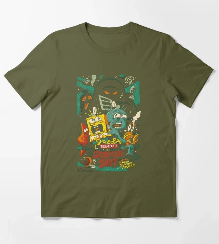 SpongeBob SquarePants T-Shirt Olive Green
