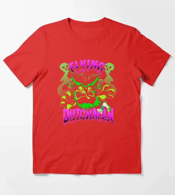 SpongeBob SquarePants The Flying Dutchman Spooky T-Shirt Red