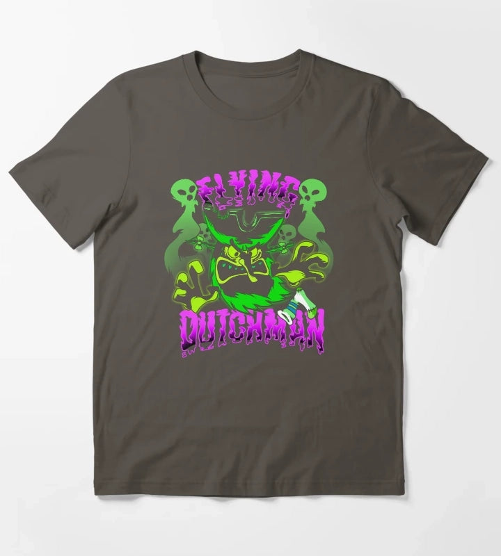 SpongeBob SquarePants The Flying Dutchman Spooky T-Shirt Dark Grey