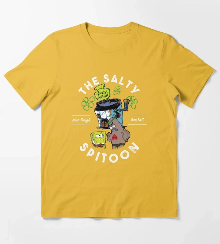 SpongeBob SquarePants The Salty Spitoon How Tough Are Ya T-Shirt Yellow