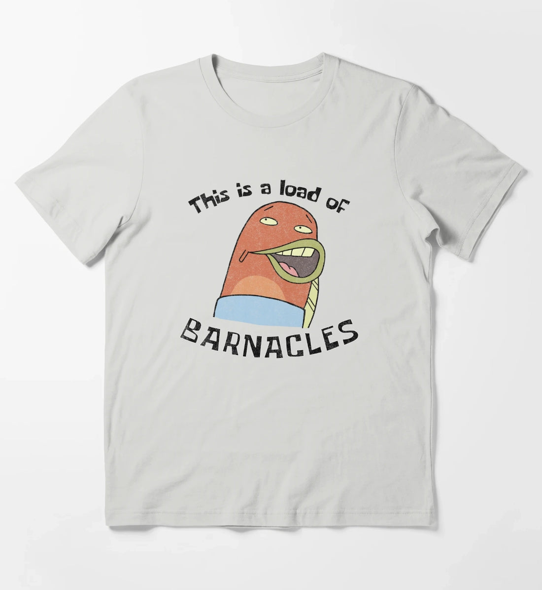 SpongeBob SquarePants This Is A Load Of Barnacles T-Shirt Light Grey
