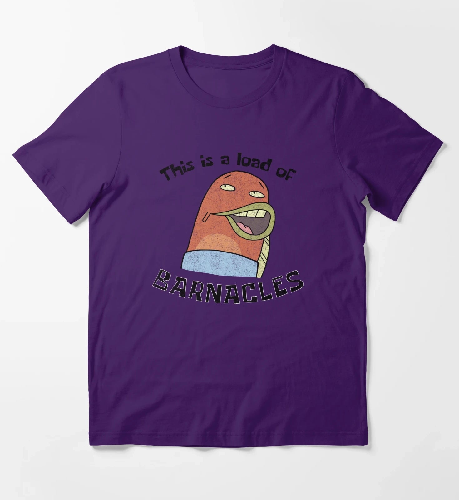 SpongeBob SquarePants This Is A Load Of Barnacles T-Shirt Purple