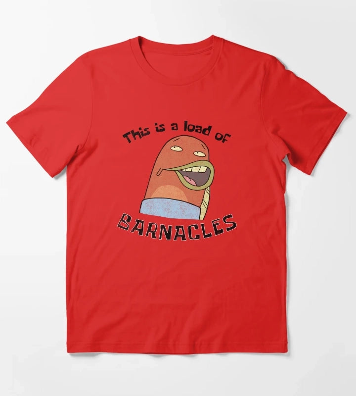 SpongeBob SquarePants This Is A Load Of Barnacles T-Shirt Red