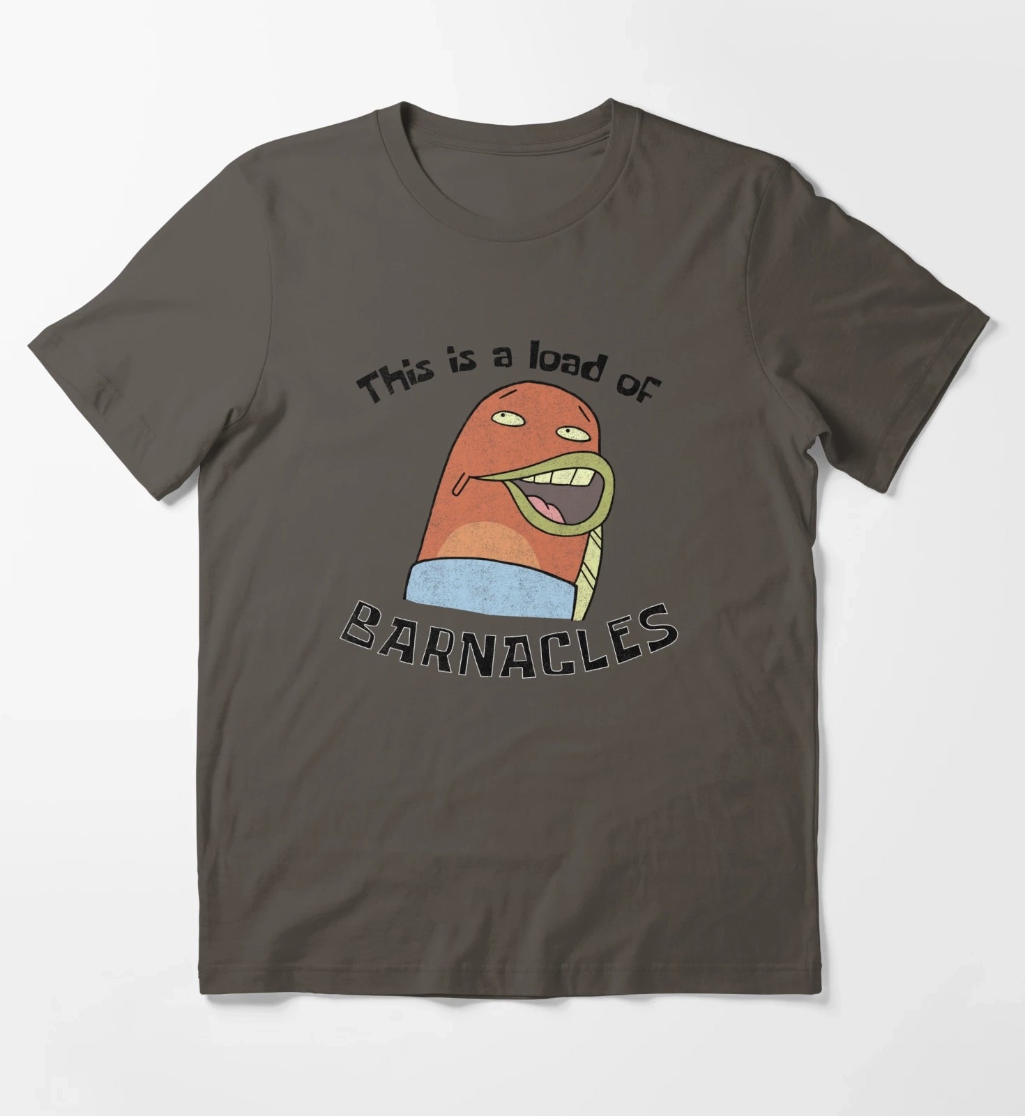 SpongeBob SquarePants This Is A Load Of Barnacles T-Shirt Dark Grey