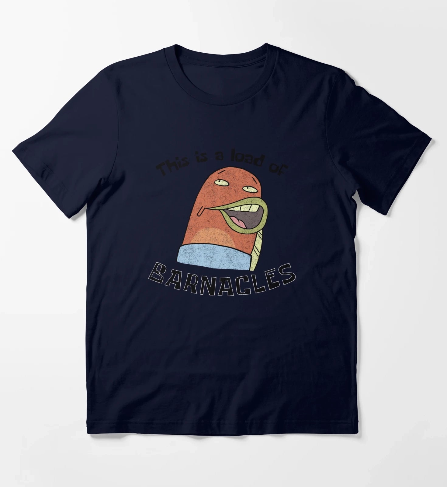 SpongeBob SquarePants This Is A Load Of Barnacles T-Shirt Navy