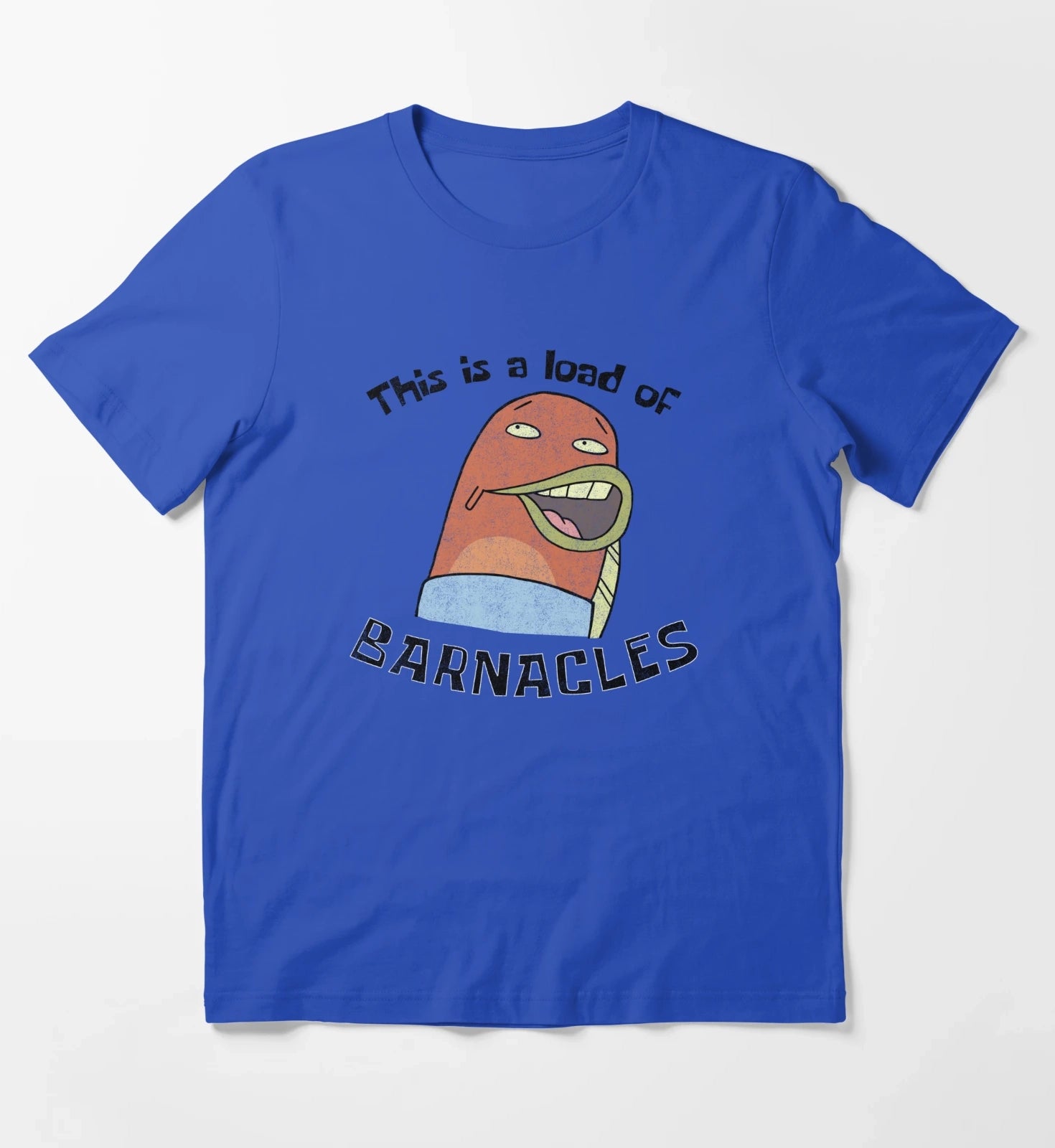 SpongeBob SquarePants This Is A Load Of Barnacles T-Shirt Blue