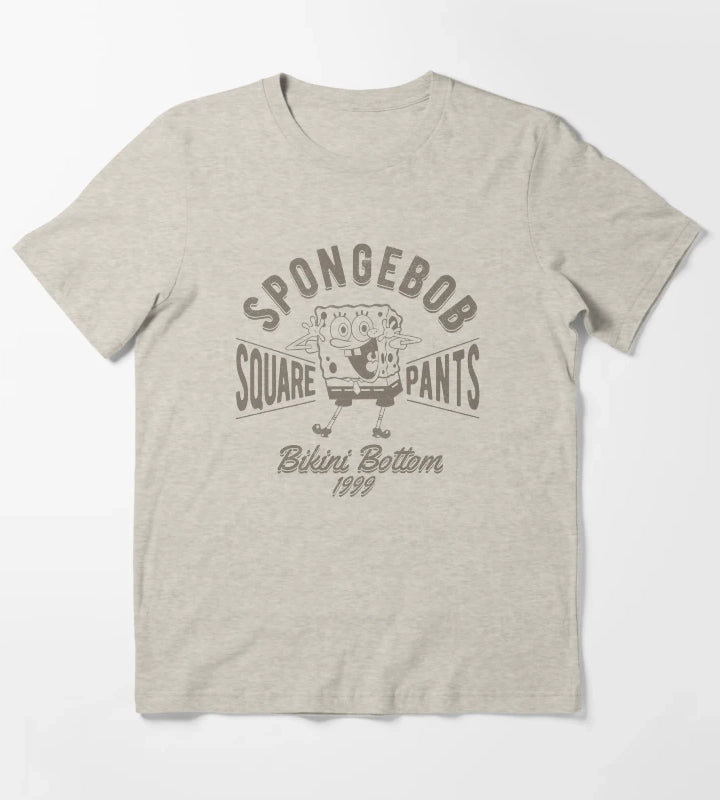 SpongeBob SquarePants Vintage Bikini Bottom Poster T-Shirt Cream