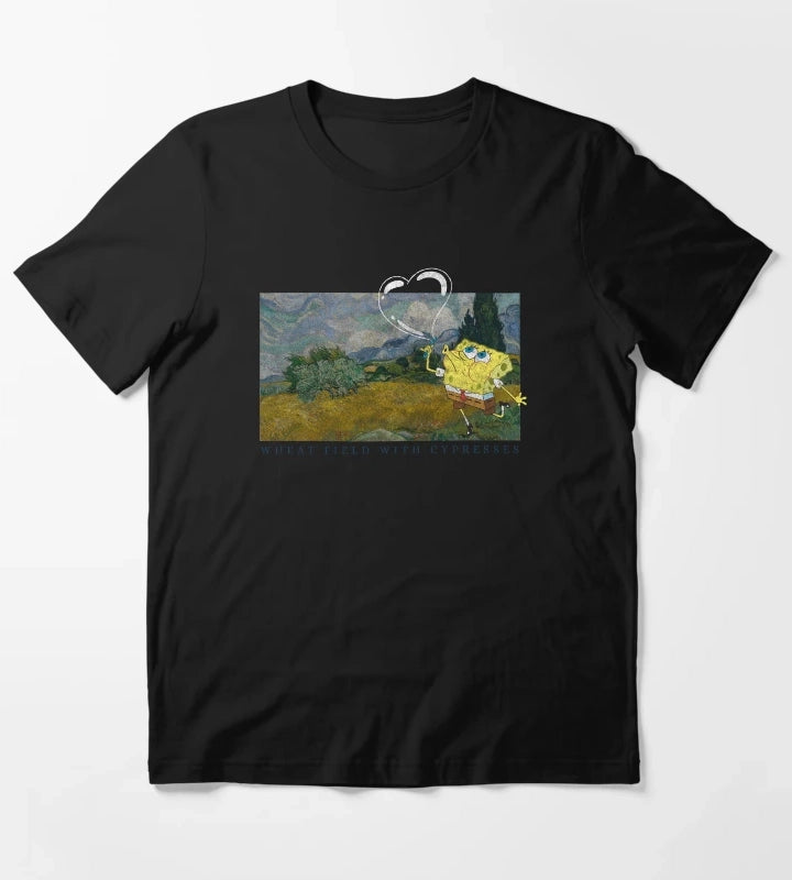 SpongeBob SquarePants Wheat Field With Cypresses T-Shirt