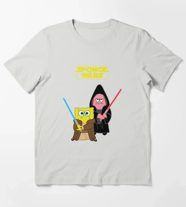 Sponge Wars T-Shirt Light Grey