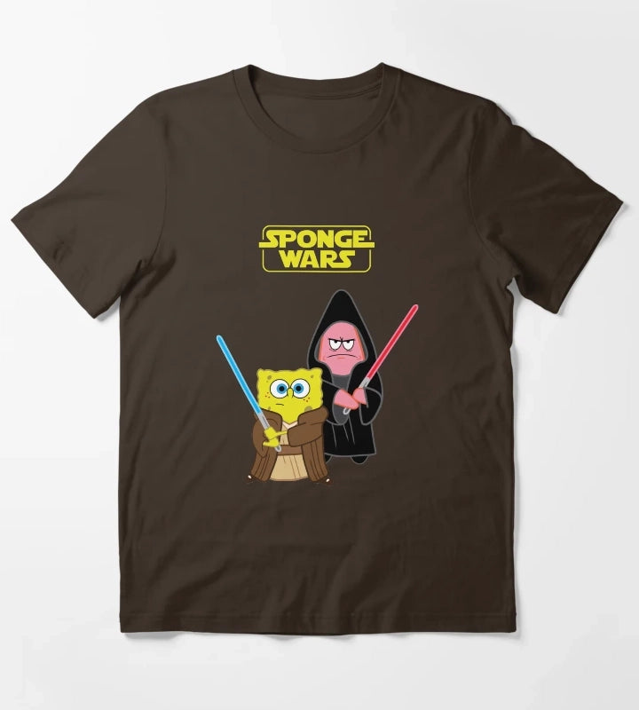 Sponge Wars T-Shirt Brown