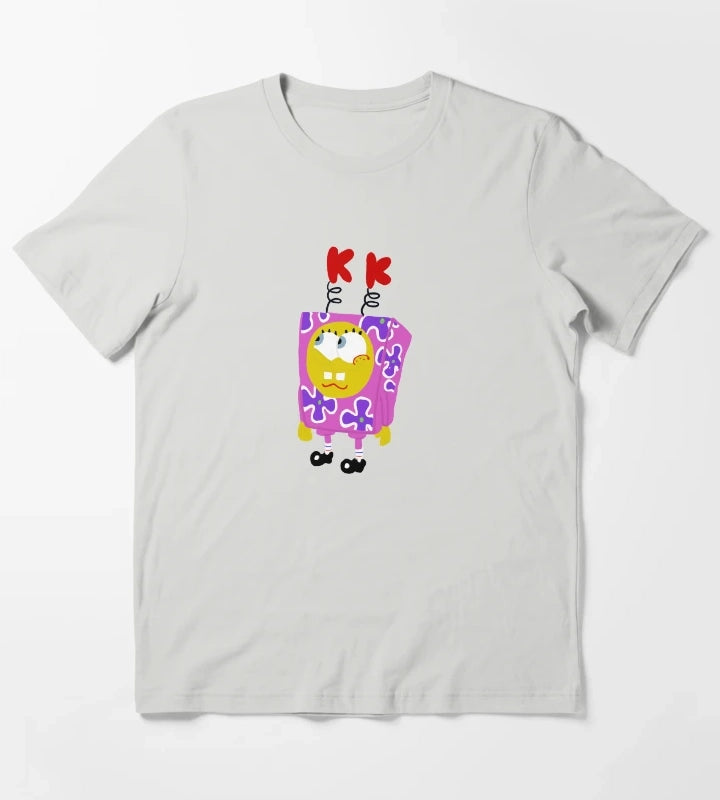 Spongebob The Kuddly Krab T-Shirt Light Grey