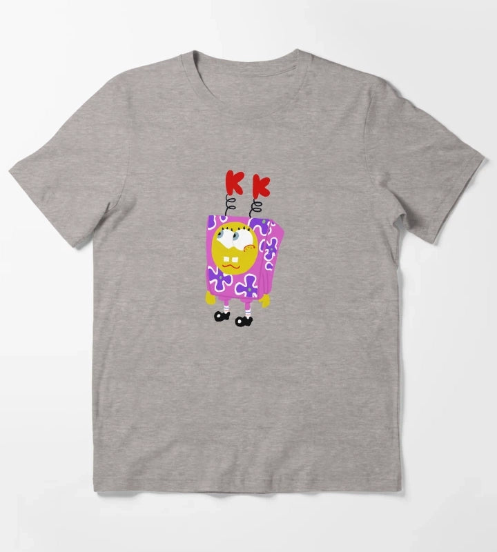Spongebob The Kuddly Krab T-Shirt Heather Grey