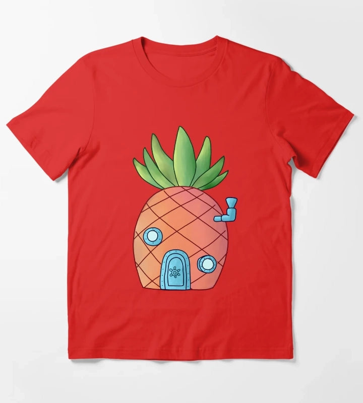 Spongebobs House T-Shirt Red