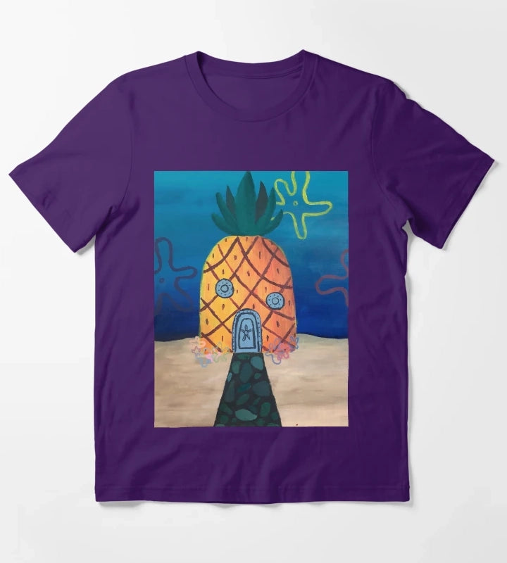 Spongebobs Pineapple House T-Shirt Purple