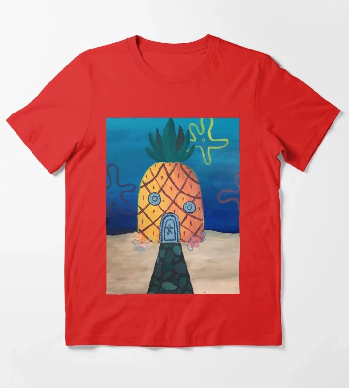 Spongebobs Pineapple House T-Shirt Red