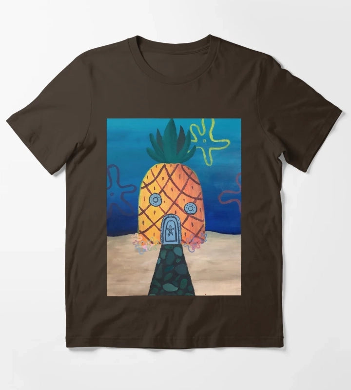 Spongebobs Pineapple House T-Shirt Brown