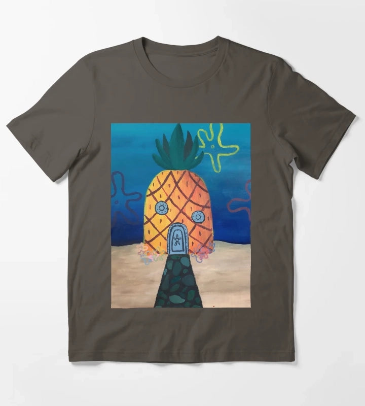 Spongebobs Pineapple House T-Shirt Dark Grey
