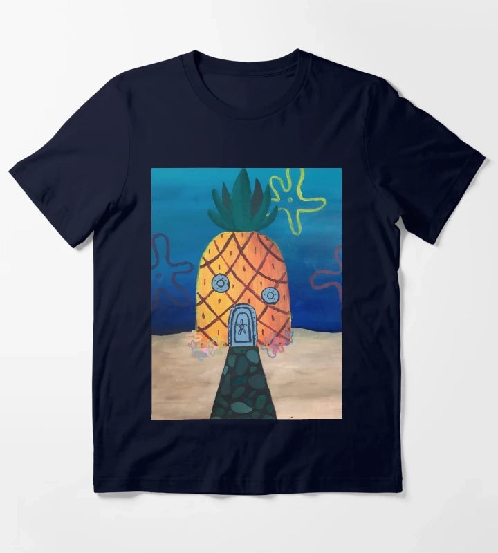 Spongebobs Pineapple House T-Shirt Navy