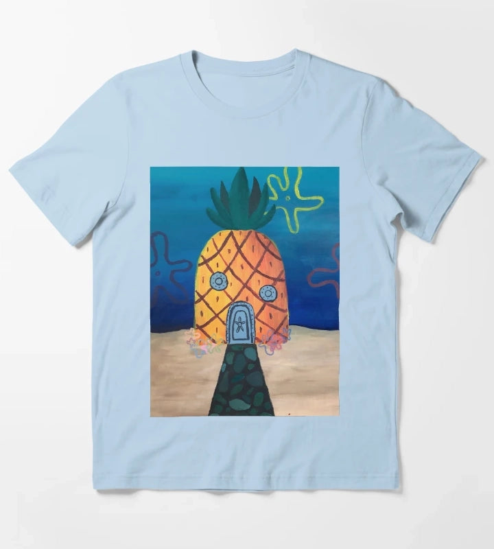 Spongebobs Pineapple House T-Shirt Sky Blue