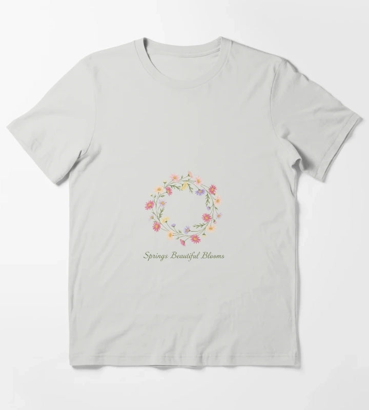 Springs Beautiful Blooms T-Shirt Light Grey