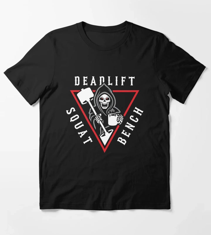 Squat Bench Deadlift Grim Reaper T-Shirt