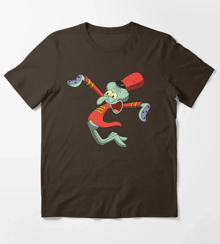 Squidward BAND GEEKS T-Shirt Brown
