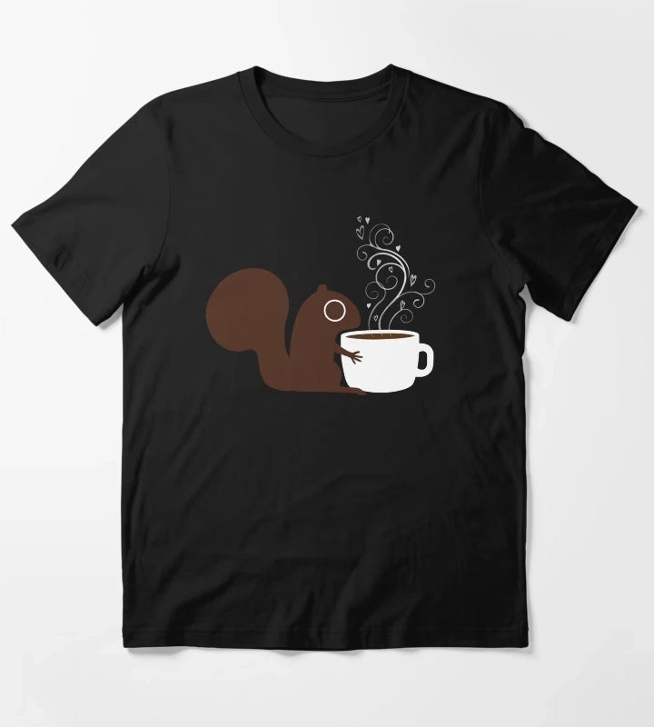 Squirrel Loves Coffee T-Shirt