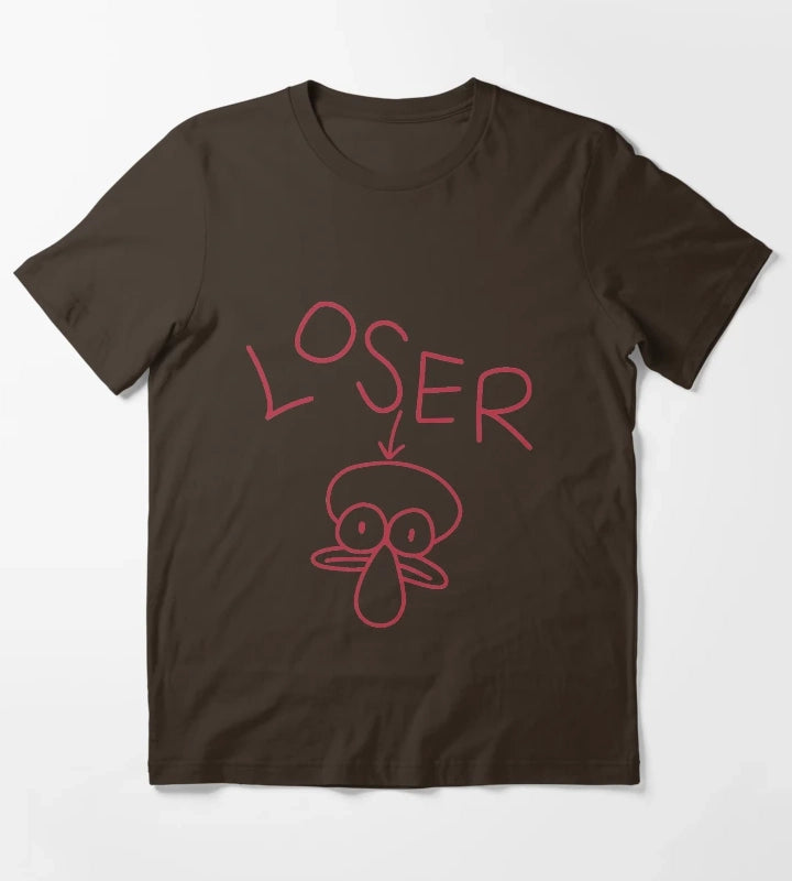 Squiward Loser T-Shirt Brown