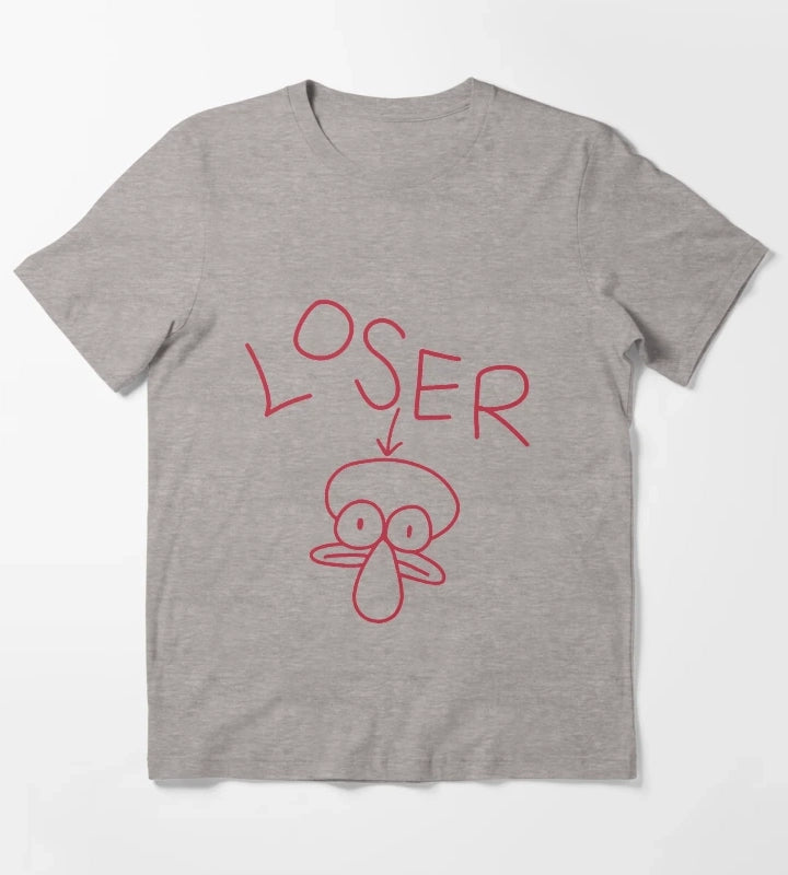 Squiward Loser T-Shirt Heather Grey