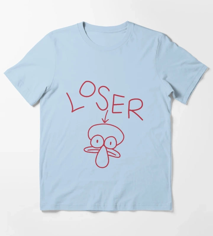 Squiward Loser T-Shirt Sky Blue