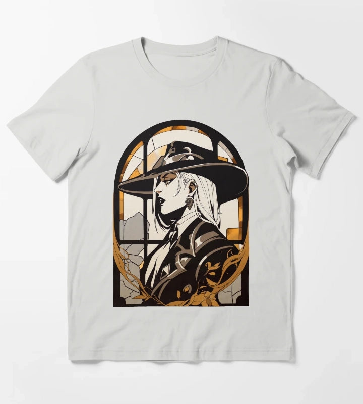 Stained Glass Deadlock T-Shirt Light Grey