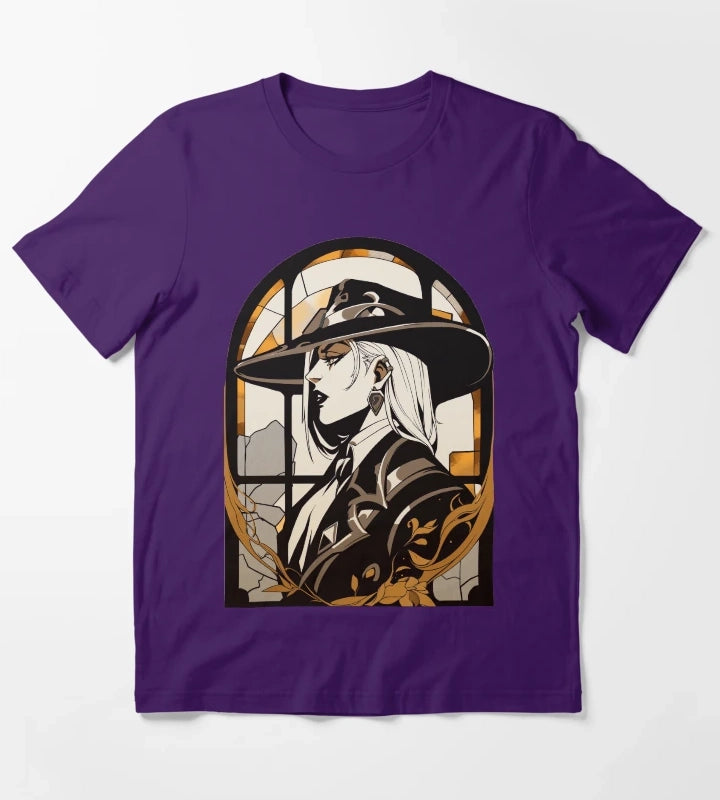 Stained Glass Deadlock T-Shirt Purple