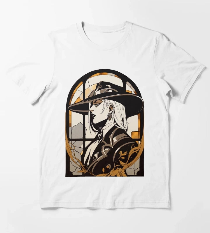 Stained Glass Deadlock T-Shirt White