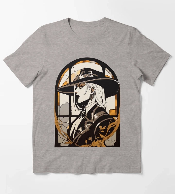 Stained Glass Deadlock T-Shirt Heather Grey