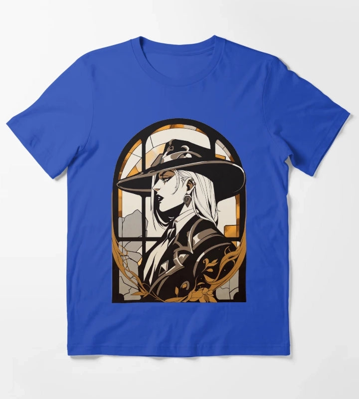 Stained Glass Deadlock T-Shirt Blue