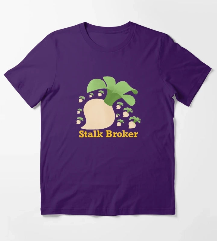 Stalk Broker Turnip T-Shirt Purple