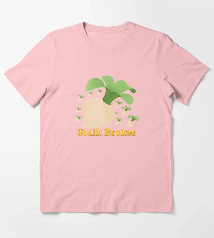 Stalk Broker Turnip T-Shirt Dark Grey